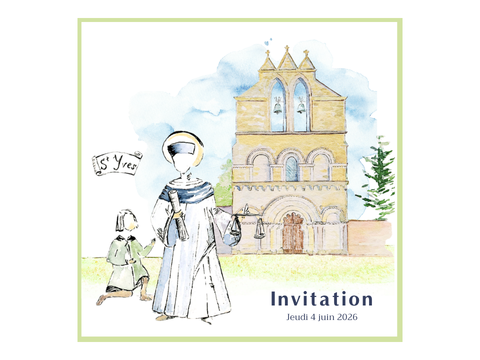 Carton d'invitation - Barreau des avocats - Libourne - Mai 2026